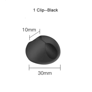Silicone flexible cable winder clip holding USB and headphone cables