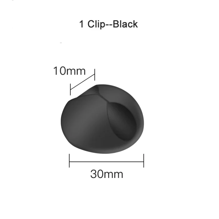 Silicone Flexible Cable Winder Clip for USB and Headphone Cords