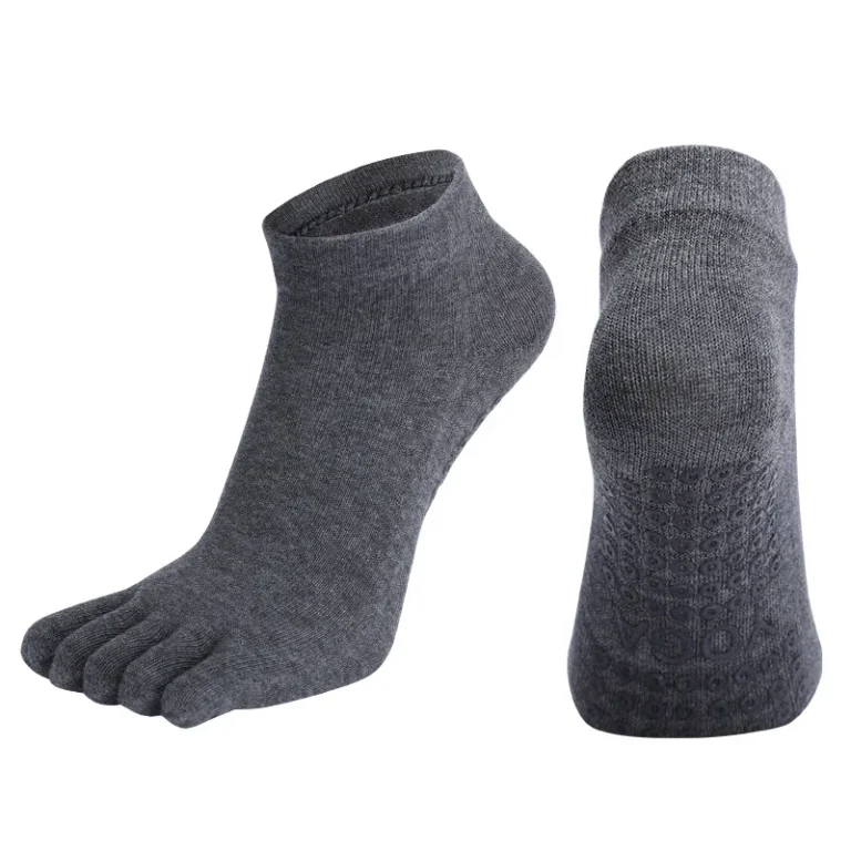 Cotton Five-Finger Non-Slip Yoga and Pilates Socks for Women