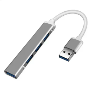 Compact 4-port USB 3.0 hub with USB Type-C connector