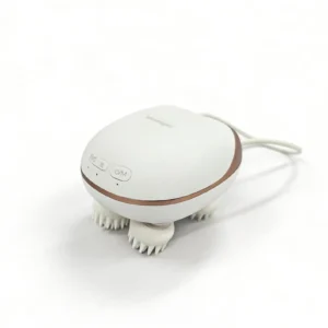 Electric scalp massager device showing four massage heads