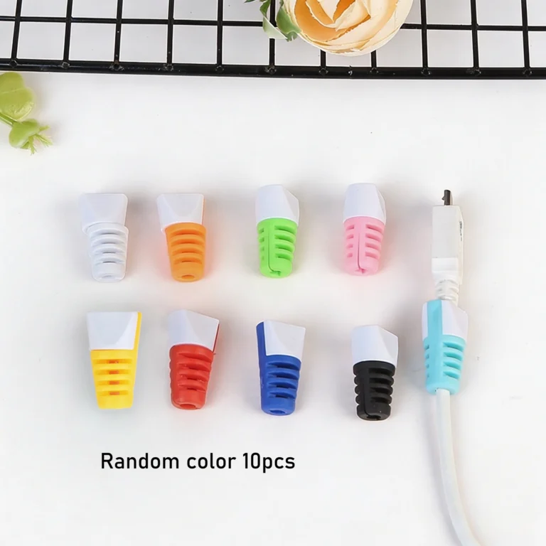 10-Pack Colorful USB Charging Cable Protectors