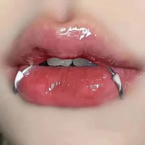 Stainless steel vampire fang lip clip accessory