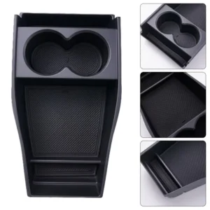 Armrest storage organizer tray with cup holders for Hyundai IONIQ 5 2022-2023 center console