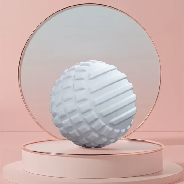 Handheld yoga massage ball designed for foot and muscle acupressure
