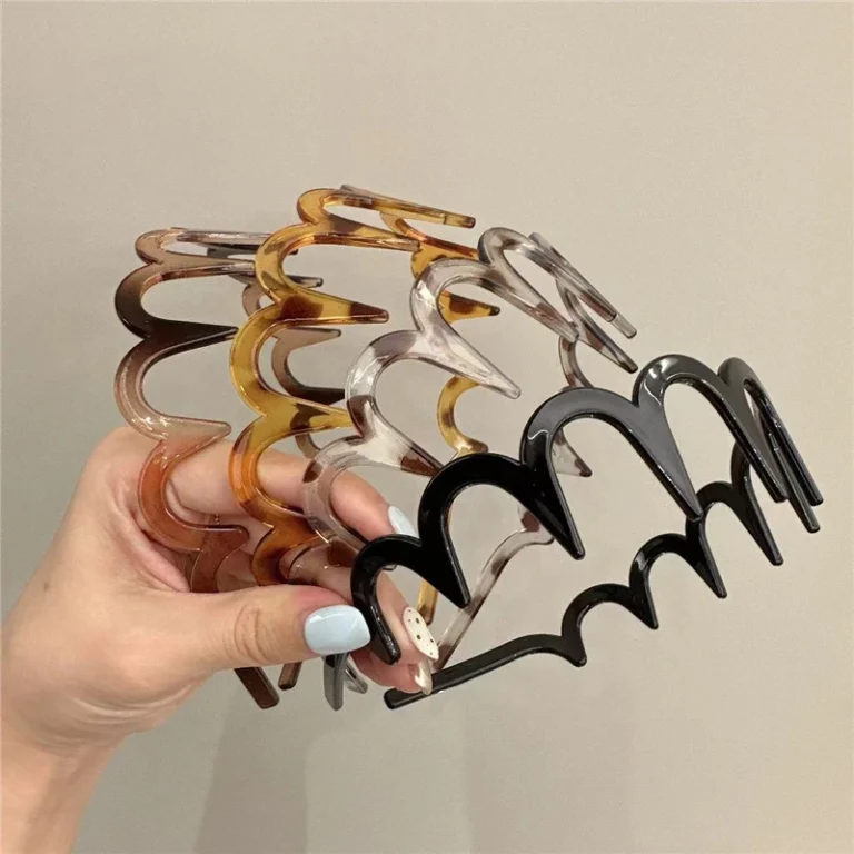 Korean Style U-Shaped Plastic Hair Comb Headband with Teeth