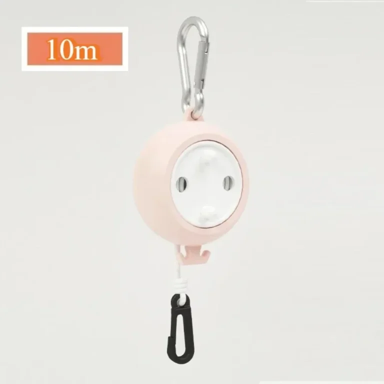 10M Retractable Travel Clothesline with Anti-Slip and Windproof Design