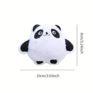 Soft plush double-sided animal pet toy featuring mouse and rabbit designs