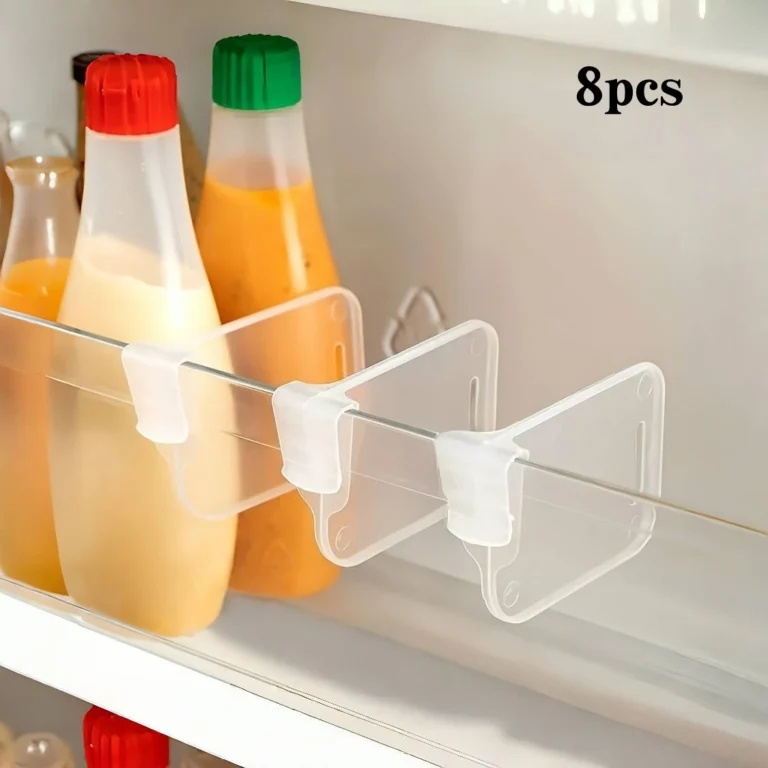 8-Piece Waterproof PVC Storage Dividers for Cabinets and Refrigerators