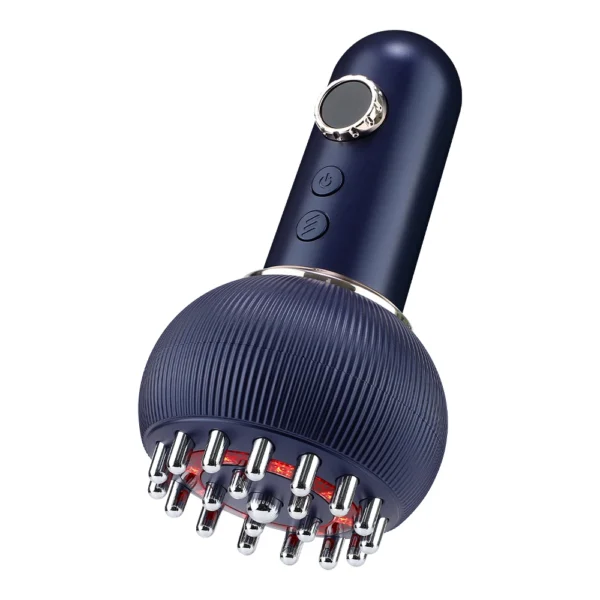 Blue electric red light massage tool with heat and vibration for legs and belly