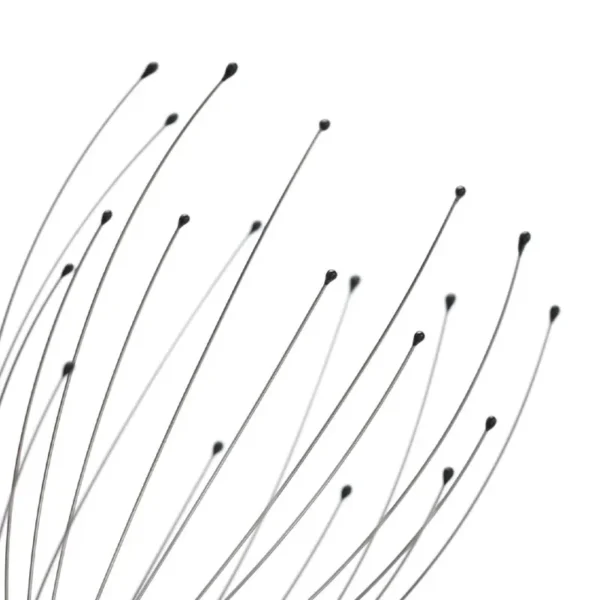 Silver stainless steel scalp massager with 20 claws