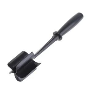 Black heat-resistant meat chopper tool for shredding ground beef