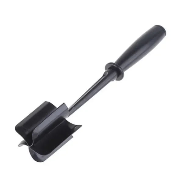 Black heat-resistant meat chopper tool for shredding ground beef