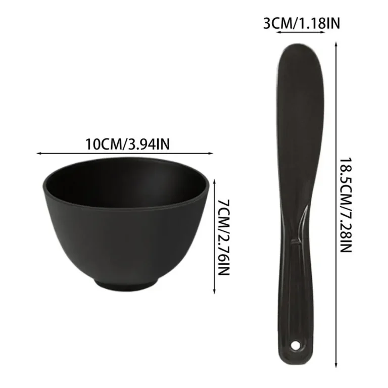 Silicone Face Mask Mixing Bowl Set with Spatula