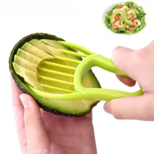 3-in-1 avocado slicer corer and peeler kitchen tool in orange color