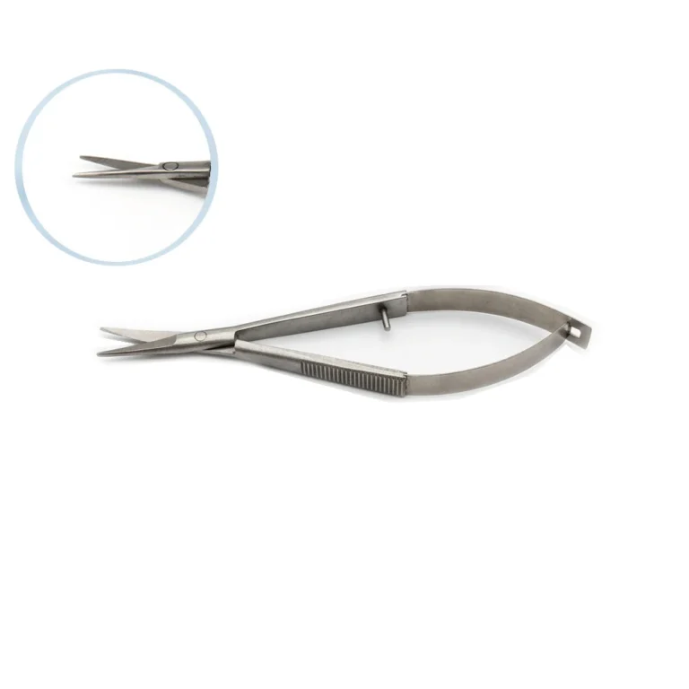 12cm Stainless Steel Spring-Action Eyebrow Scissors Set