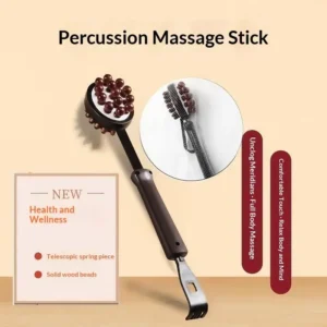 Double-sided retractable massage hammer with ergonomic handle