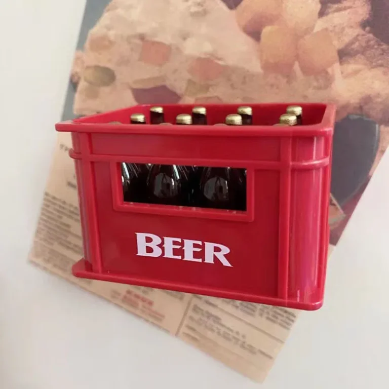 3D Beer Crate Magnetic Bottle Opener Fridge Magnet