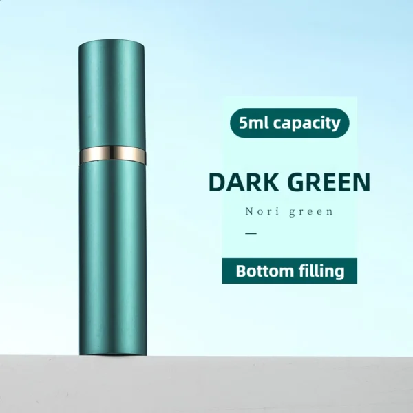Portable refillable perfume atomizer spray bottle in various colors