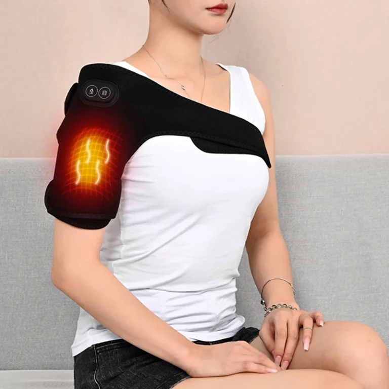 USB Heated Shoulder and Knee Massager Strap with Vibration
