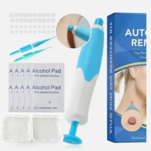 2-in-1 skin tag and mole removal pen with cleansing swabs