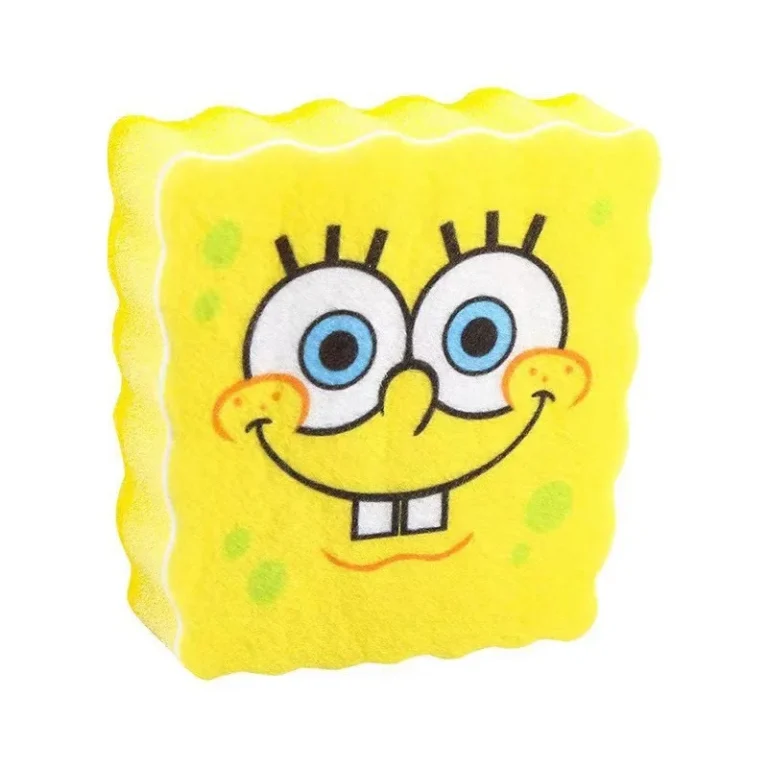 SpongeBob Dishwashing Sponge with Drain Rack Set, 2-Piece