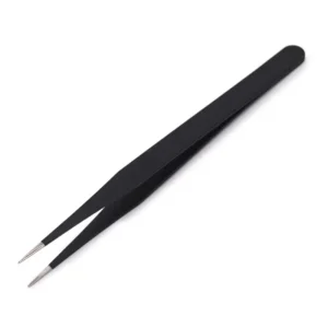 Black anti-static precision tweezers for beauty use