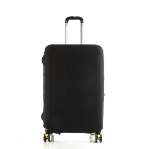 Polyester solid color luggage cover fitted on a suitcase