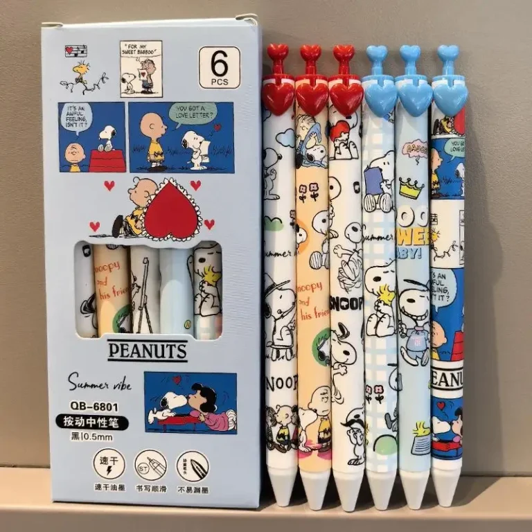 Snoopy 6-Pack 0.5mm Quick-Drying Gel Pens