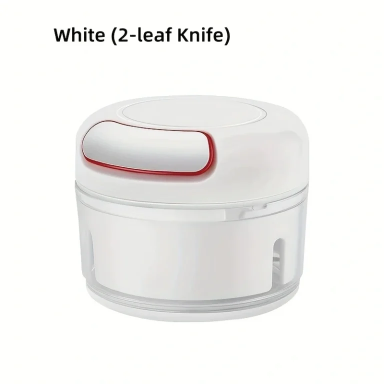 Hand-Pull Garlic and Vegetable Mincer with 5-Blade Cutter