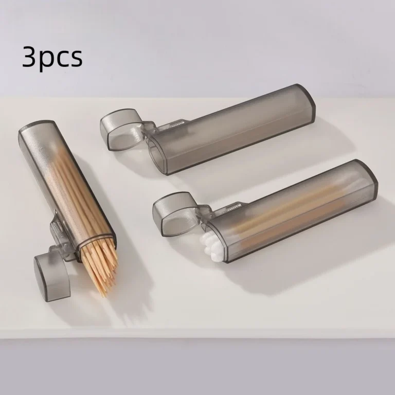 1pc/3pcs Portable Toothpick Case for Travel