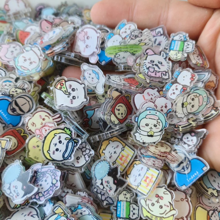 50-Piece Anime Chiikawa Acrylic Charms Set