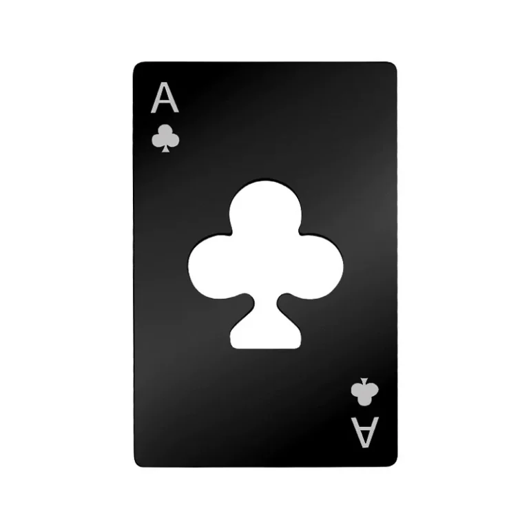 Stainless Steel Playing Card Bottle Opener Set