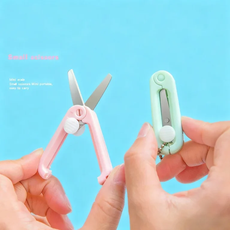 Compact Foldable Mini Scissors for Paper Cutting
