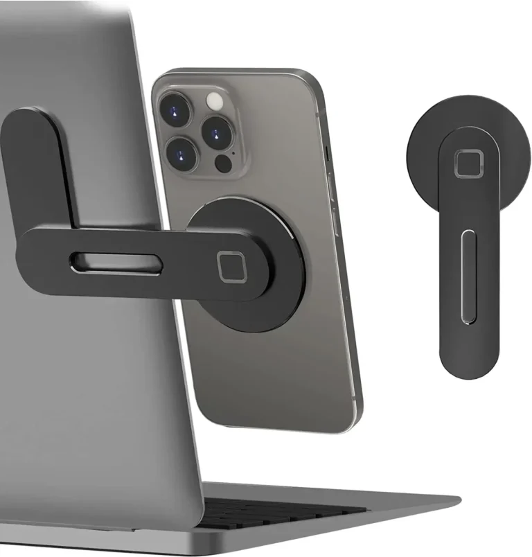 Magnetic Slim Foldable Phone Holder for Laptop and Monitor
