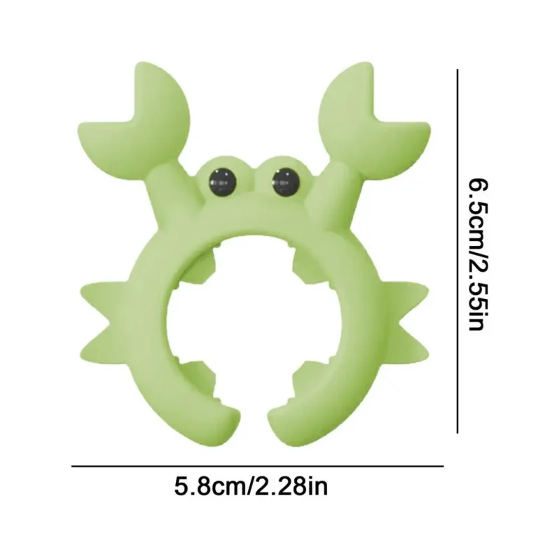 Crab-Shaped Silicone Utensil Rest for Kitchen Counters