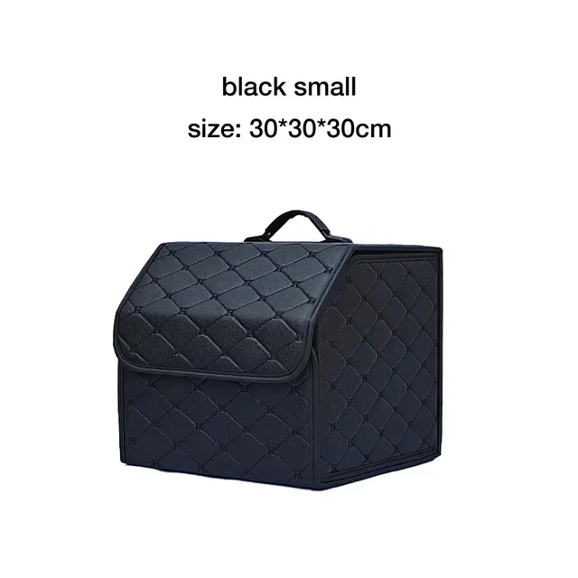 Large Foldable Car Trunk Organizer with Durable PU Material