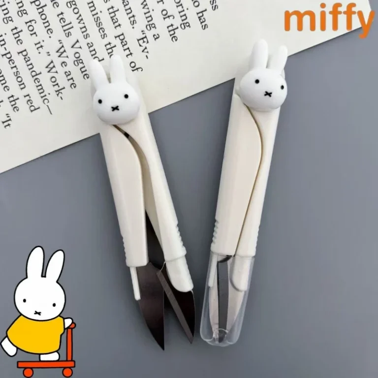 Small Plastic Scissors with Miffy Bunny Cartoon Design