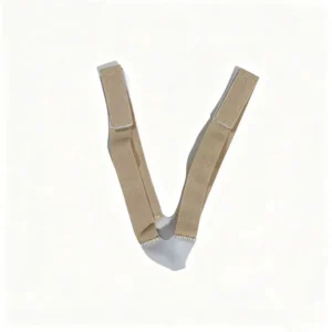 Skin-colored V-face lifting bandage for cheek and nasolabial fold support