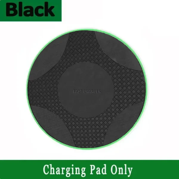 15W USB-C wireless charging pad on white background