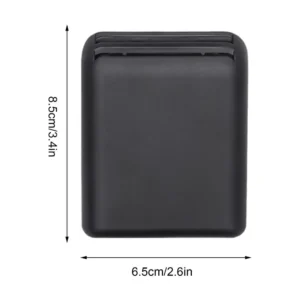 Compact adhesive car card organizer attached inside vehicle showing storage slot