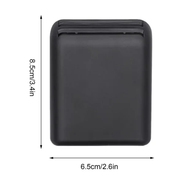 Compact adhesive car card organizer attached inside vehicle showing storage slot