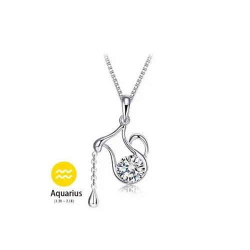 Crystal CZ Snake Pendant Silver Choker Necklace for Women