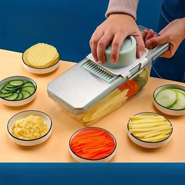7-Piece Vegetable Slicer and Grater Set with Interchangeable Blades