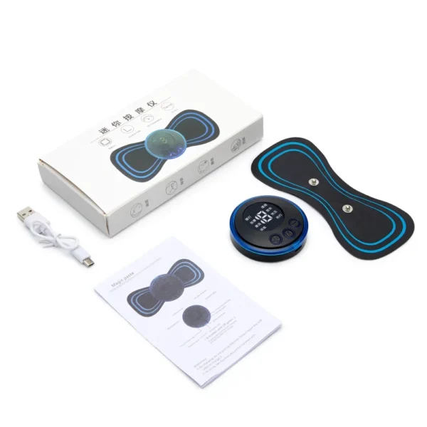 Mini electric neck massager device with remote control