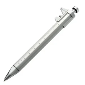 Silver multifunction vernier caliper ballpoint pen with 0.5mm tip