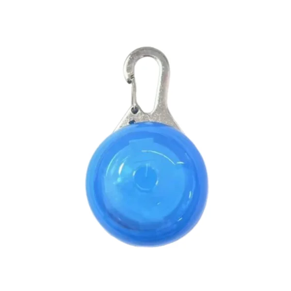 LED luminous pendant attached to a dog collar glowing in the dark