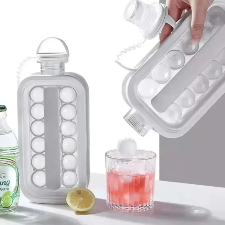 Portable Silicone Ice Ball Maker with Lattice Design