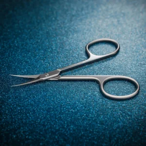 Stainless steel cuticle scissors with sharp blades for beauty grooming
