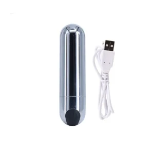 Silver metal electric eye massager pen with adjustable vibration intensity